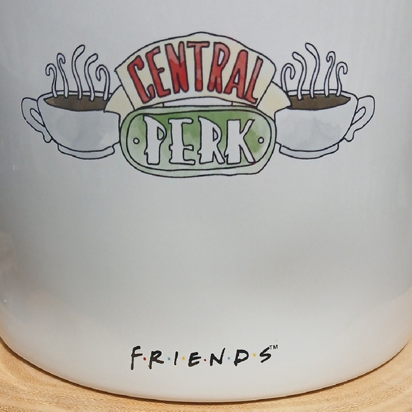 Rae Dunn x F•R•I•E•N•D•S Cream Coffee Canister with Green Lid - Picture 3 of 9